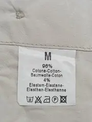 Vorschaubild 4 von Damen Hemdbluse Gr. 38/M Beige Casual Klassisch Baumwolle