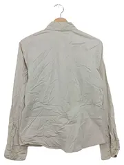 Vorschaubild 2 von Damen Hemdbluse Gr. 38/M Beige Casual Klassisch Baumwolle