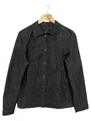 Vorschaubild 1 von Damen Leichte Jacke Gr. 36/S Schwarz Casual Florales Muster