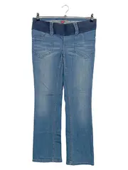 Vorschaubild 1 von Damen Umstandshose Jeans Gr. 38 M Blau Bootcut Baumwolle Maternity