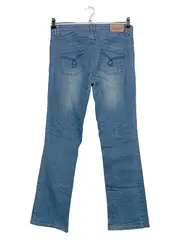 Vorschaubild 2 von Damen Umstandshose Jeans Gr. 38 M Blau Bootcut Baumwolle Maternity