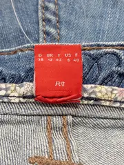 Vorschaubild 4 von Damen Umstandshose Jeans Gr. 38 M Blau Bootcut Baumwolle Maternity