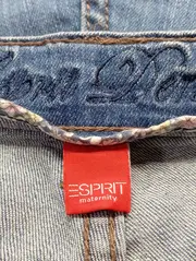 Vorschaubild 3 von Damen Umstandshose Jeans Gr. 38 M Blau Bootcut Baumwolle Maternity