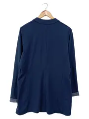 Vorschaubild 2 von Damen Blazer Blau Einheitsgröße Casual Langarm