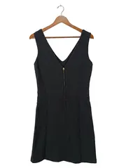Vorschaubild 2 von Etuikleid Damen Gr. 40/L Schwarz Wolle Business Klassisch