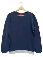Vorschaubild 1 von Herren Pullover Gr. 50/L Blau Casual Strickmuster