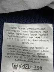 Vorschaubild 5 von Herren Pullover Gr. 50/L Blau Casual Strickmuster