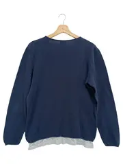 Vorschaubild 2 von Herren Pullover Gr. 50/L Blau Casual Strickmuster