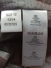 Vorschaubild 4 von Damen Blazer Gr. 38 Grau Wolle Business Elegant Jacke Sakko