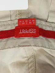 Vorschaubild 3 von Damen Stoffhose Gr. 38 M Beige Casual Baumwolle Capri