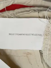 Vorschaubild 4 von Damen Stoffhose Gr. 38 M Beige Casual Baumwolle Capri