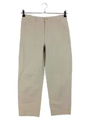 Vorschaubild 1 von Damen Stoffhose Gr. 38 M Beige Casual Baumwolle Capri