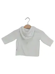 Vorschaubild 2 von Kinder Kapuzenpullover Gr. 56 Weiß Casual Reißverschluss