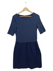 Vorschaubild 1 von MARC O POLO Damen Blusenkleid Gr. 38/M Blau Klassisch Elegant