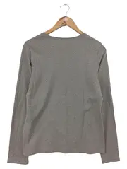 Vorschaubild 2 von Damen Langarmshirt Einheitsgröße Grau Casual Abstrakt