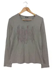 Vorschaubild 1 von Damen Langarmshirt Einheitsgröße Grau Casual Abstrakt