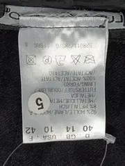 Vorschaubild 4 von Damen A-Linienrock Gr. 40/L Schwarz Wolle Elegant Midirock
