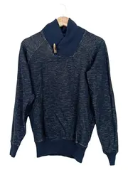 Vorschaubild 1 von Damen Pullover Blau Gr. 38/S Casual Basic Meliert Baumwolle