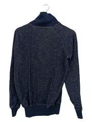 Vorschaubild 2 von Damen Pullover Blau Gr. 38/S Casual Basic Meliert Baumwolle