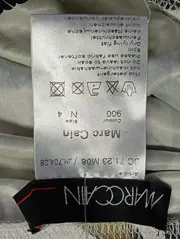 Vorschaubild 3 von A-Linienrock Damen Gr. 40/L Schwarz Lochmuster Baumwolle Leinen