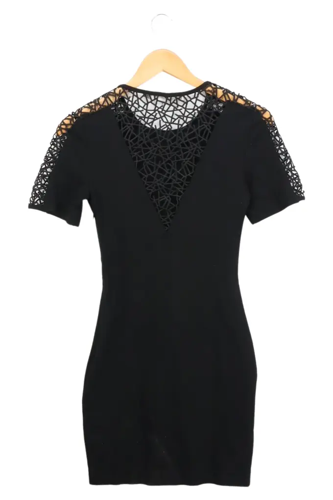 TIGER OF SWEDEN Damen Etuikleid 38/M Schwarz Elegant Cut-Outs