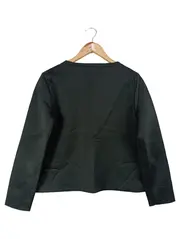 Vorschaubild 2 von Damen Langarmshirt Gr. 38/M Schwarz Basic Casual Polyester