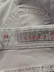 Vorschaubild 3 von Damen Stoffhose Gr. 34 W26 Beige Casual Reißverschluss